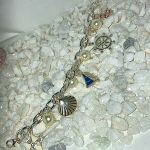 Sea ship pearl bracelet